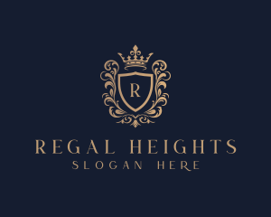 High End Crown Shield  logo design