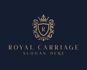 High End Crown Shield  logo design