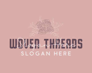 Feminine Flower Wordmark Logo