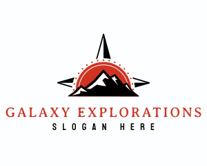 Mountain Climbing Navigation logo design