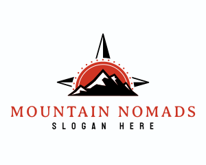 Mountain Climbing Navigation logo design