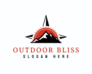 Mountain Climbing Navigation logo design