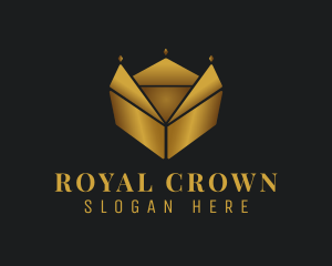 Gold Crown Box logo design