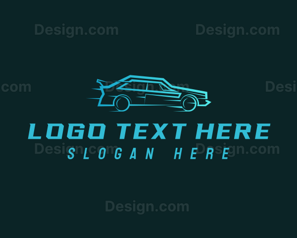 Fast Racing Car Logo