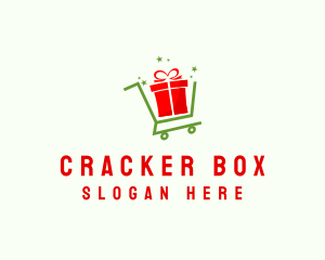 Gift Box Cart  logo design