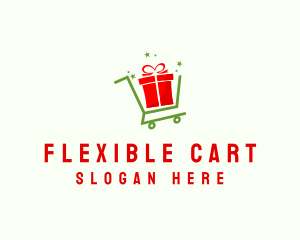 Gift Box Cart  logo design