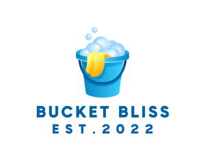 Housekeeping Cleaning Bucket logo design