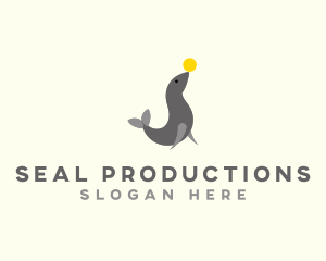 Cute Circus Seal logo