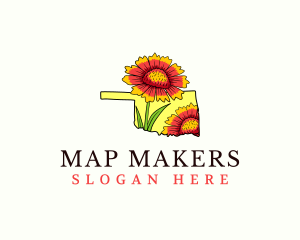 Oklahoma Blanket Flower logo design