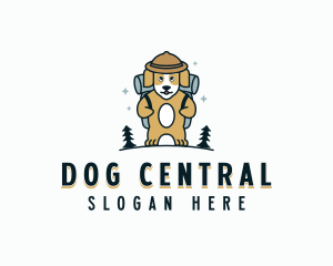 Adventure Camper Dog logo design