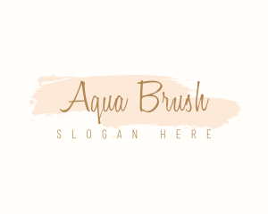 Beauty Watercolor Cursive logo design