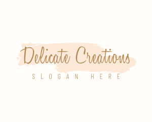 Beauty Watercolor Cursive logo design