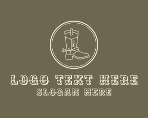 Western Cowboy Boot logo