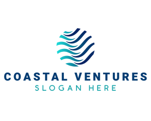 Wave Ocean Water logo design