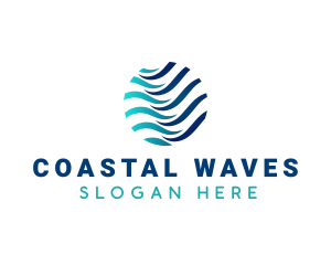 Wave Ocean Water logo design