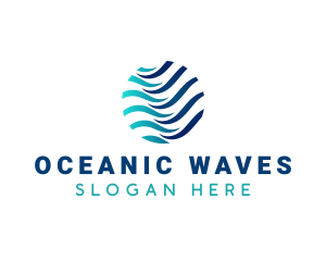 Wave Ocean Water logo design