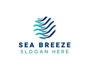 Wave Ocean Water logo design