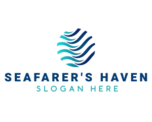 Wave Ocean Water logo design