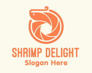 Orange Shrimp Camera Shutter logo