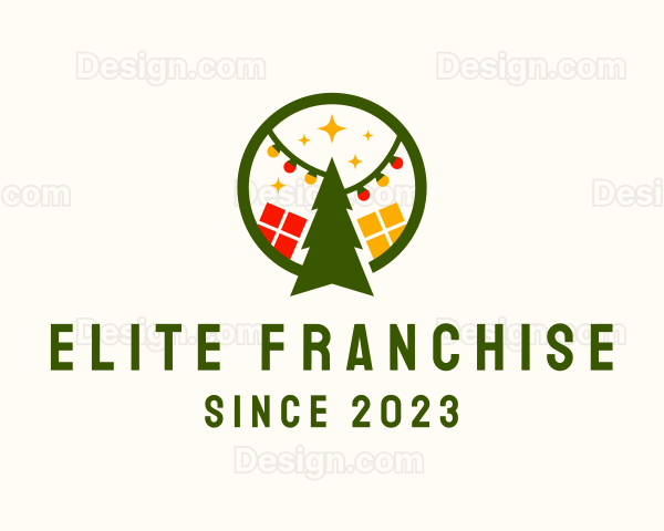 Christmas Tree Decoration Logo