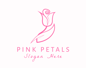 Rose Flower Fragrance logo design