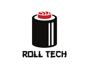 Japanese Sushi Roll logo design