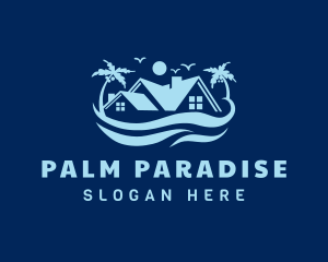 Palm Tree House Property logo design