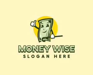 Cartoon Money Dollar  logo design