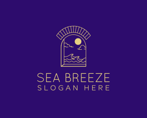 Beach Resort Gateway logo design