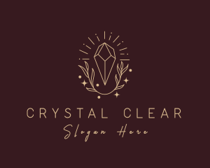 Deluxe Leaf Crystal  logo design