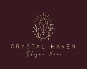 Deluxe Leaf Crystal  logo design