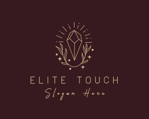 Deluxe Leaf Crystal  logo design