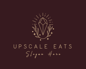 Deluxe Leaf Crystal  logo design