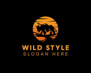 Buffalo Wild Sunset logo design