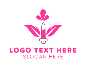 Floral Perfume Droplet logo