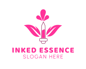 Floral Perfume Droplet logo design