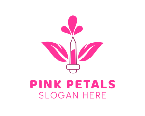 Floral Perfume Droplet logo design