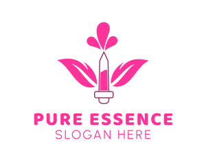 Floral Perfume Droplet logo design