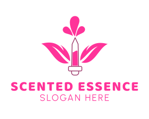 Floral Perfume Droplet logo design