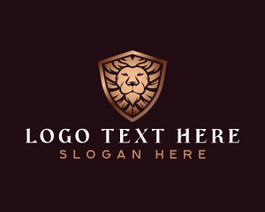 Lion Elegant Shield logo