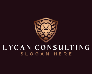 Lion Elegant Shield logo design