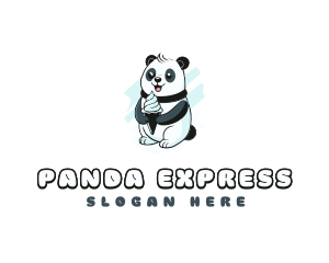 Panda Sundae Creamery logo design