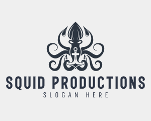 Squid Kraken Anchor logo