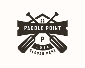 Paddle Resort Kayak logo design