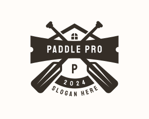 Paddle Resort Kayak logo design