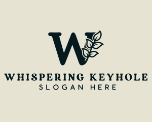 Organic Boutique Letter W  logo design