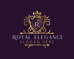 Royal Shield Ornament logo design