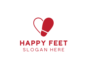 Foot Shoe Heart logo