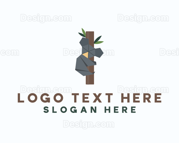 Koala Zoo Origami Logo