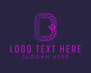 Gradient Letter B Geometric logo